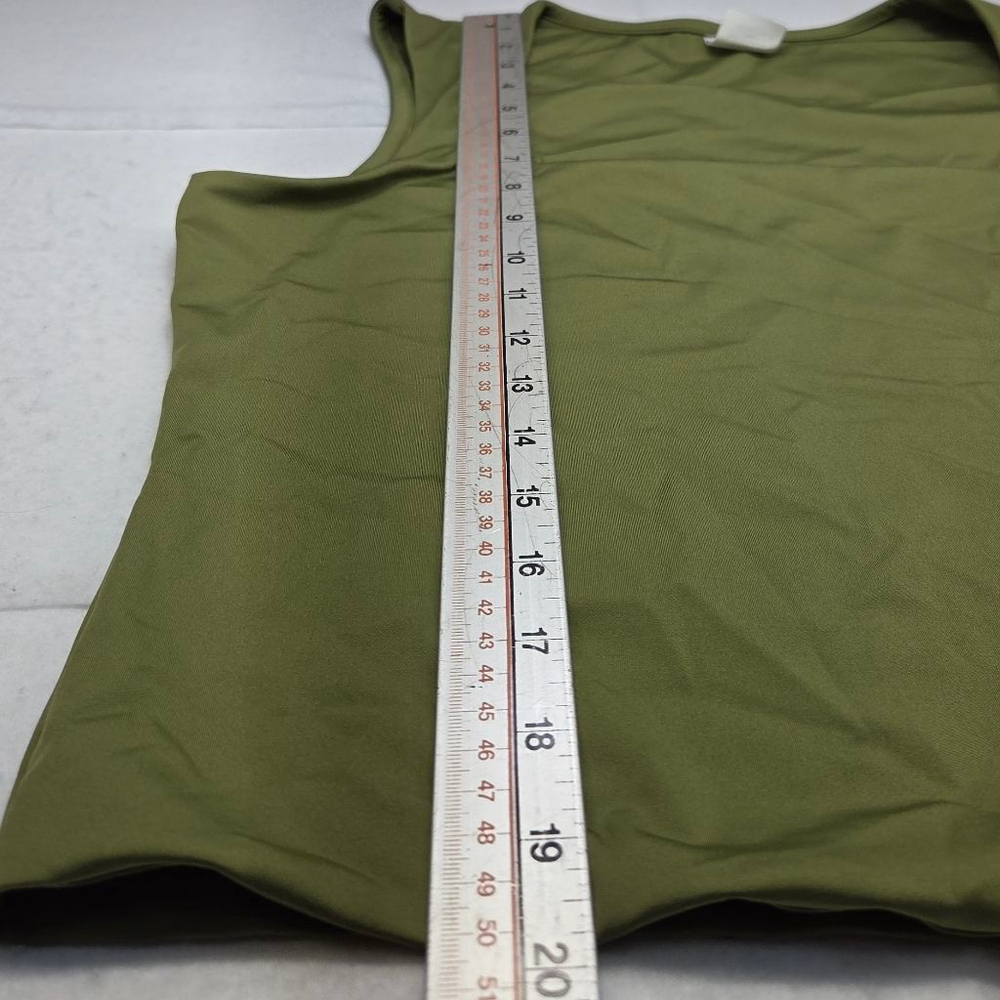 Women's No Boundaries Olive Green Square Neck Tank Top L - Picture 10 of 10